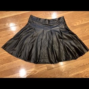 Derek Lam 10 Crosby Faux Leather Pleated Skirt